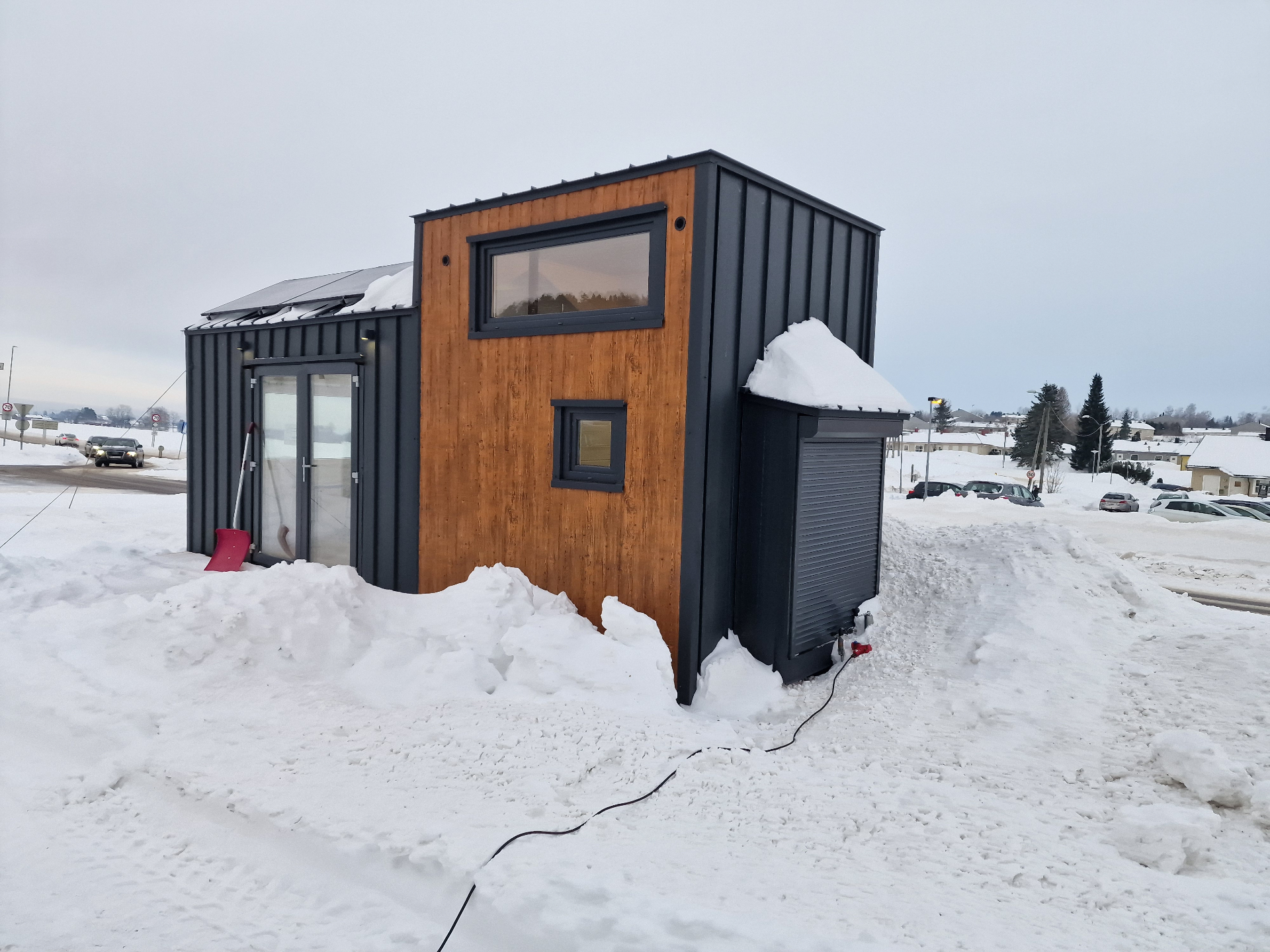 Att bo i tiny hus på vintern i Sverige